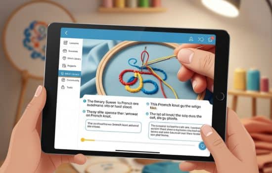 Aprende Bordado con la Ayuda de un App